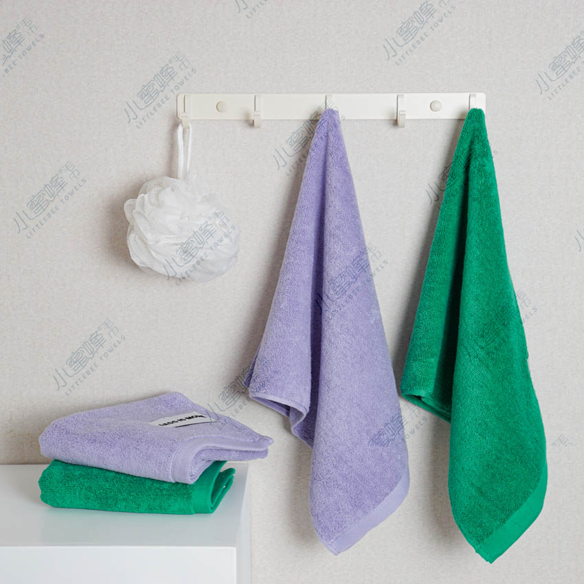 A Generation Of Pure Cotton Face Towel Solid Color Features Edge Multi-Color Small Bee Towel: 905 Application Scenario