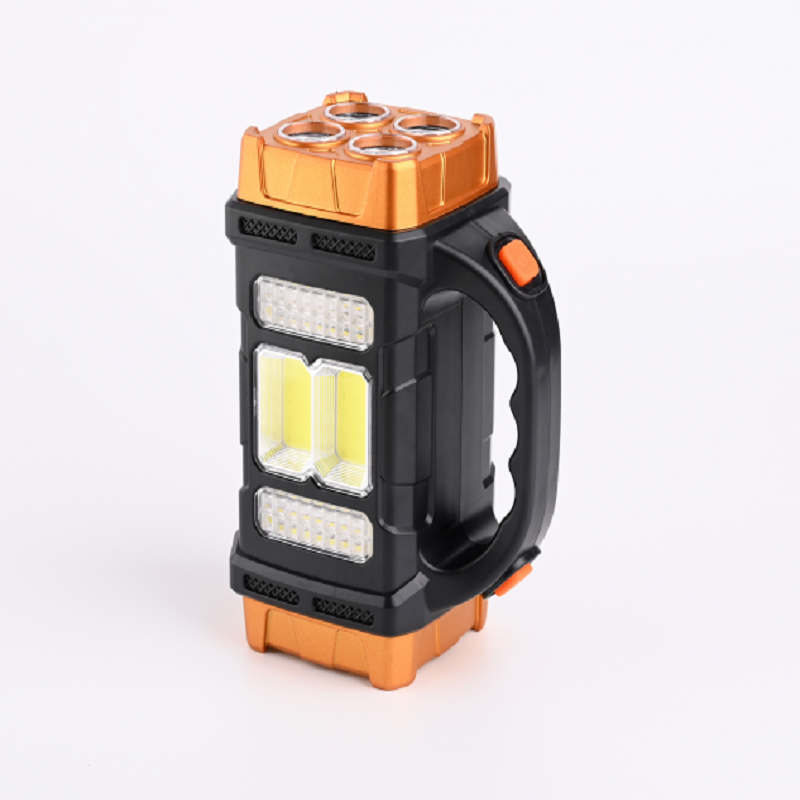 Multi-functional outdoor portable lamp, COB emergency light, outdoor camping lamp, 2678 camping lamp, portable searchlight, solar rechargeable flashlight, strong light work lamp, outdoor waterproof camping lamp Specification image