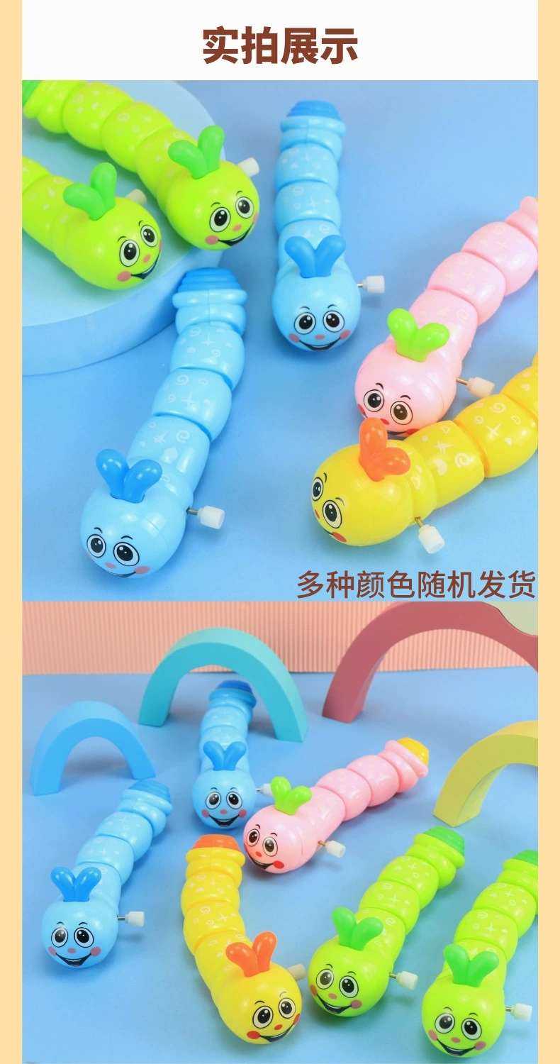Wholesale of popular internet-famous spring-wound caterpillar cartoon cute winding little animal educational toys and event gifts detail image 4