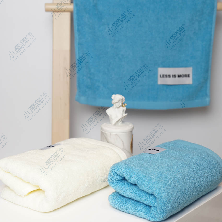 A Generation Of Pure Cotton Face Towel Solid Color Features Edge Multi-Color Small Bee Towel: 905 Item Picture
