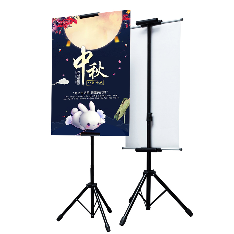 Double-Sided Hanging Picture Rack KT Board Display Rack三角挂画架详情图5
