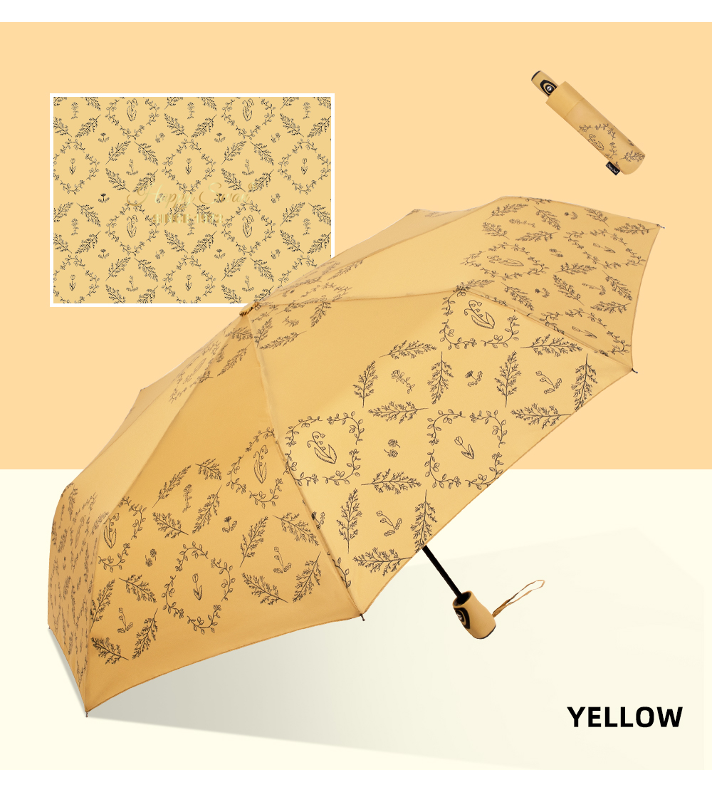 星宝伞3130三折全自动雨伞防风雨伞小花图案自开收雨伞超强抗风雨伞批发详情9