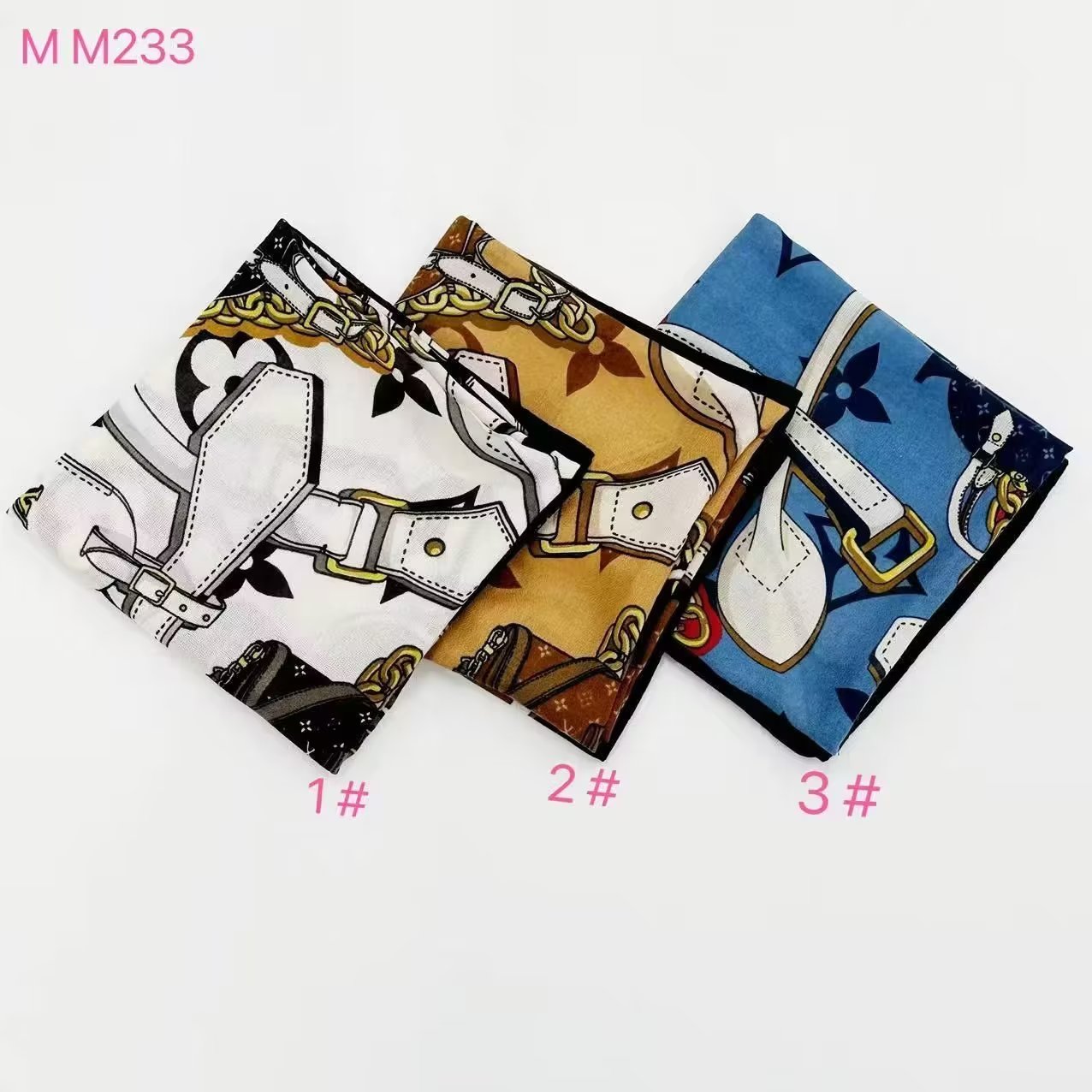 Cotton And Linen Multi-Color Square Towel 90*90 Scarf Scarf undefined