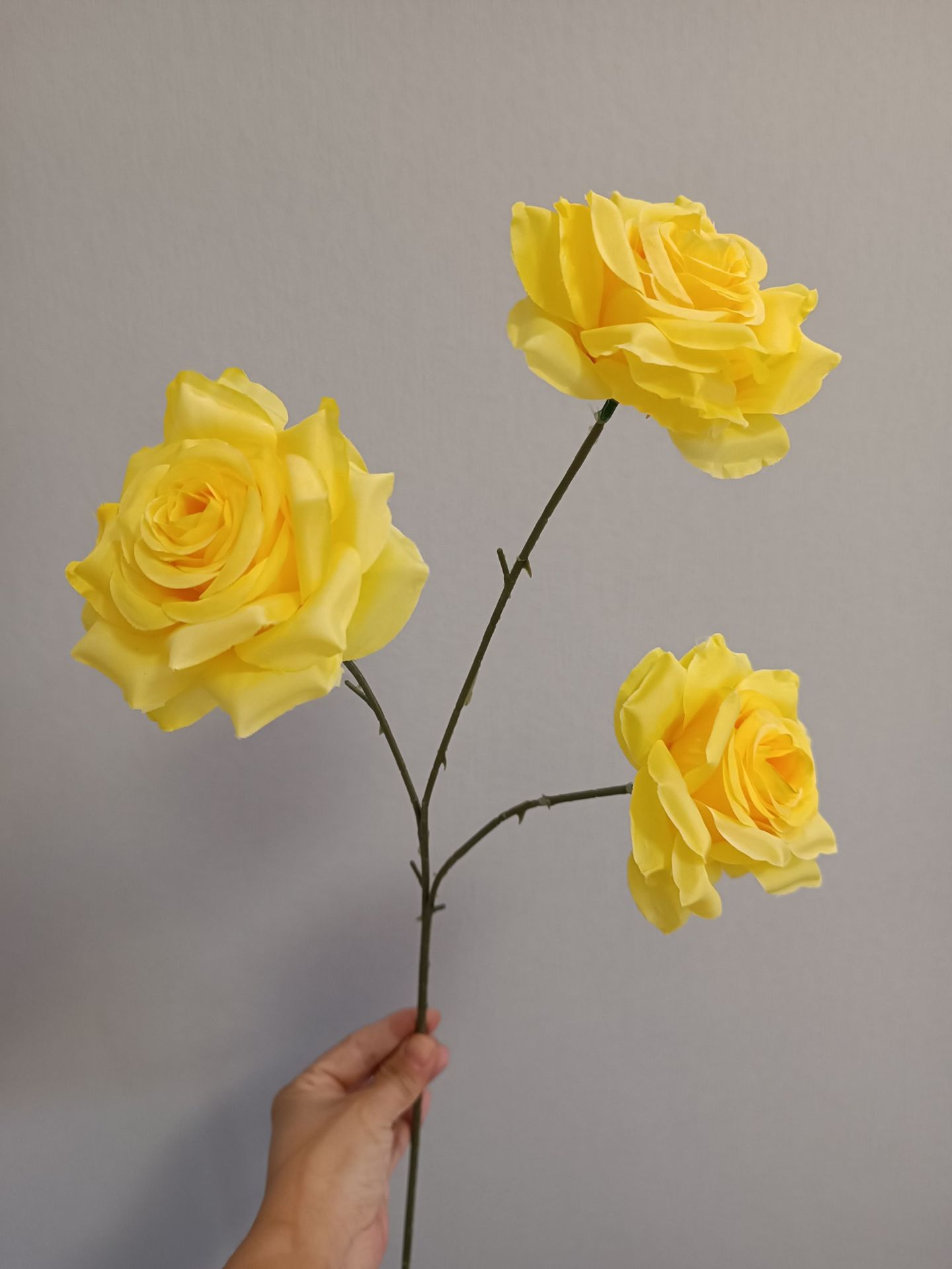 Three Diamond Rose Simulation Put Home Decoration Flower Fake Flower Dining Room Living Room Decoration Simulation Rose Specification drawing