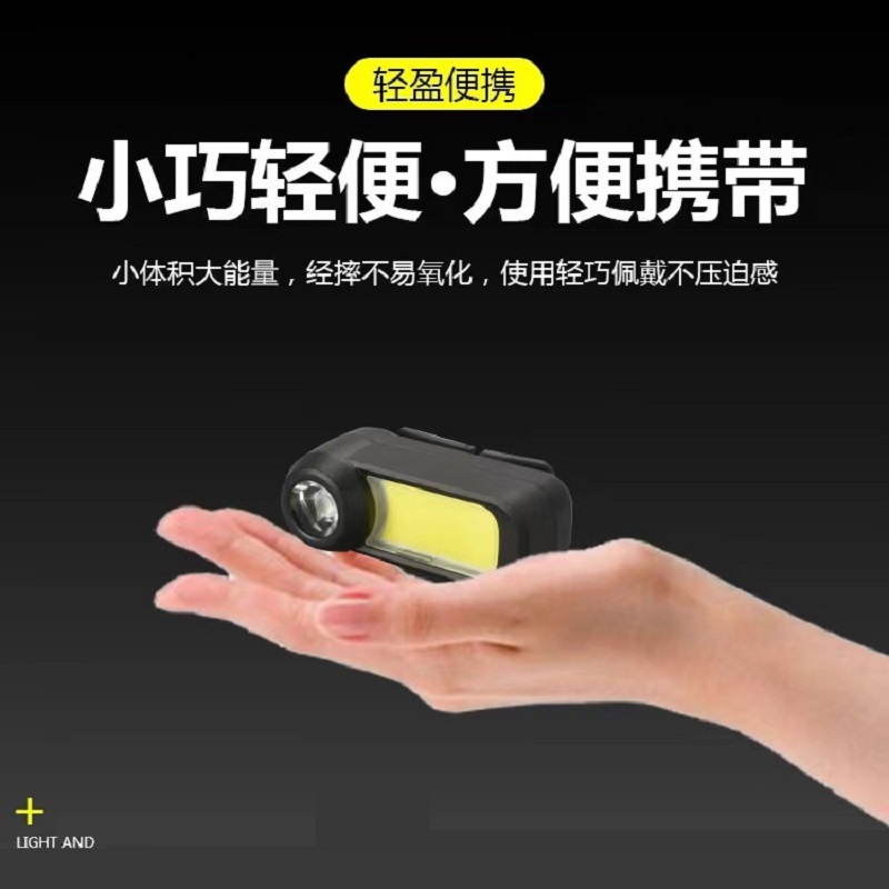 High-intensity charging headlamp, night fishing lighting headlamp, dual-light source lamp, head-mounted searchlight, LED plastic headlamp, emergency repair lamp, miner's lamp, camping lamp, adventure headlamp, outdoor waterproof headlamp Application Scenario