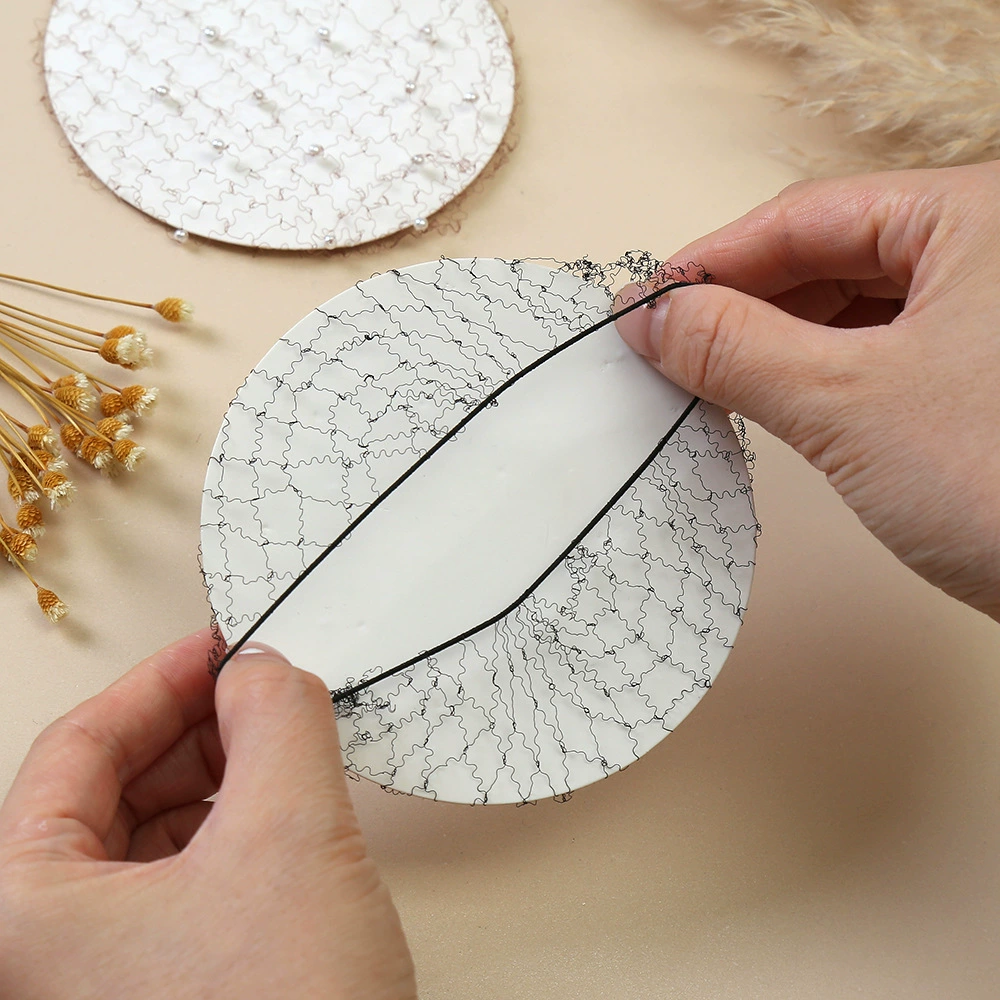 Cross-border wholesale hand-woven pearl hair nets, women's foreign trade fashionable and exquisite hair nets, ultra-fine invisible hair nets, hair nets, hair nets Application Scenario