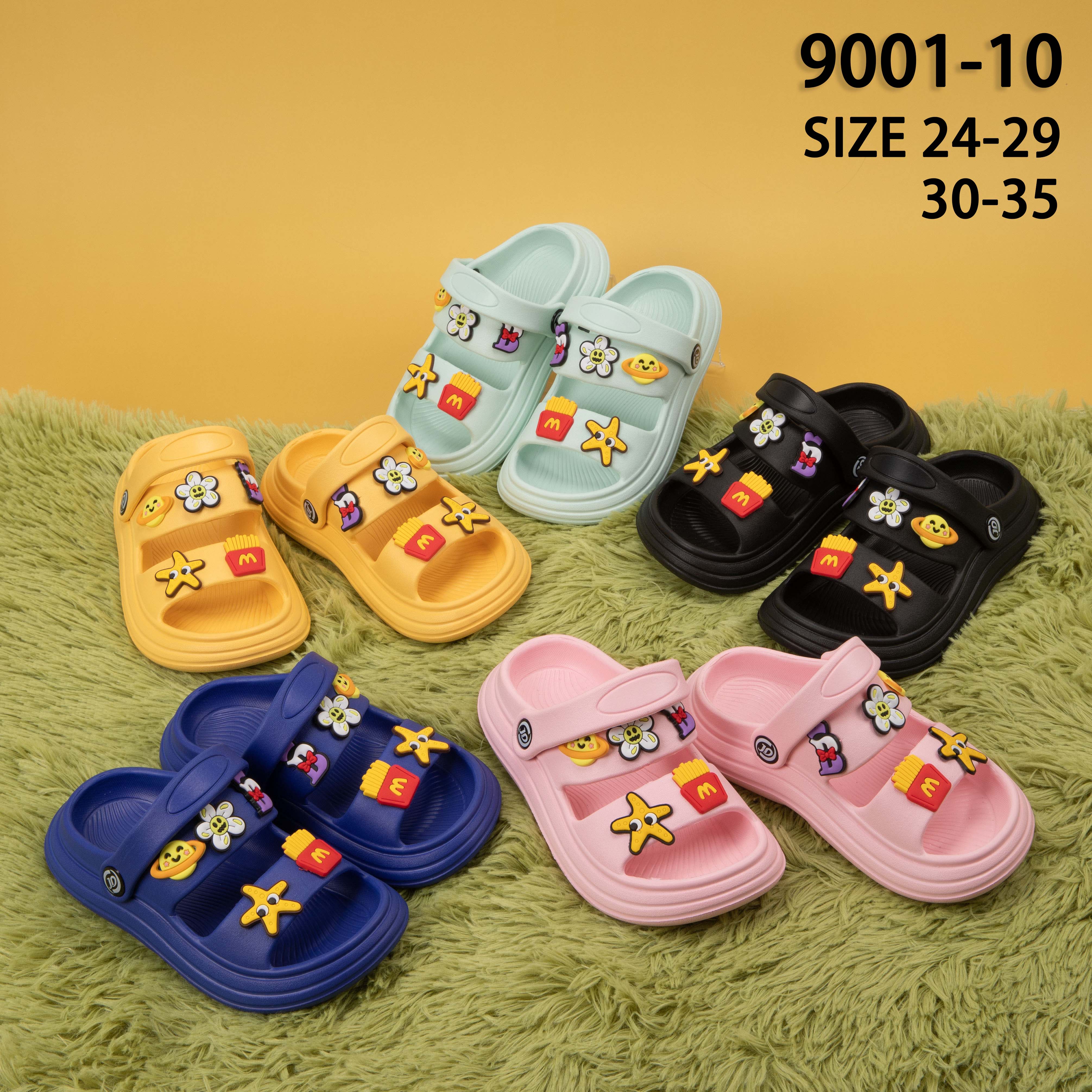 New foreign trade children's shoes EVA cartoon patterned flip-flops beach cool slippers for outdoor wear, casual breathable slippers for indoor use Application Scenario