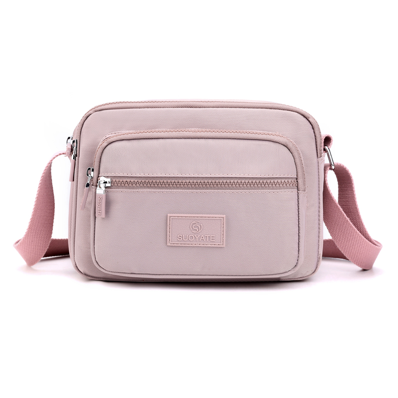 新款潮流单肩包时尚女包多隔层轻盈中年妈妈斜挎包靓丽休闲通勤包