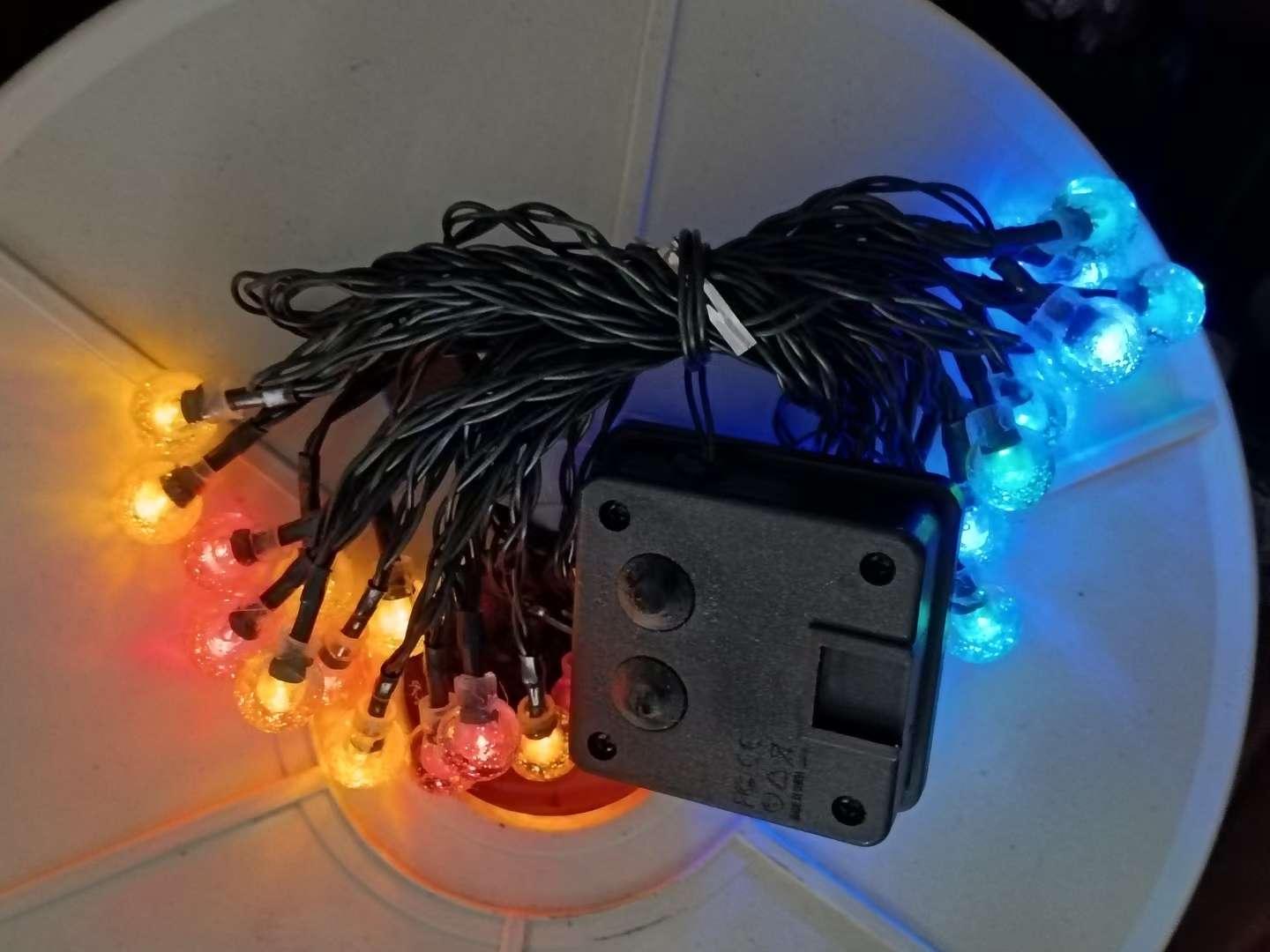 LED发光太阳能灯串彩色星星爱心雪花圣诞求婚生日礼物派对用品儿童装饰彩灯细节图