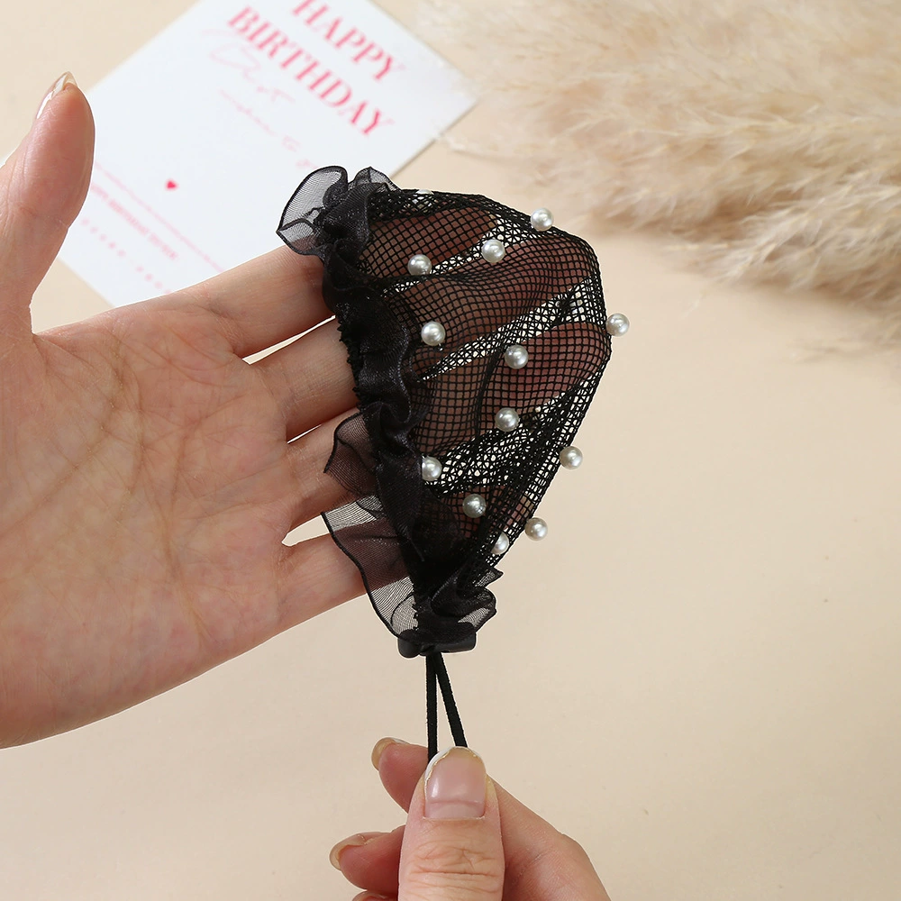 Foreign trade hair network, invisible dance net, hair bun, invisible flight attendant bun, hair magic tool, children's art examination hair net set Item Picture