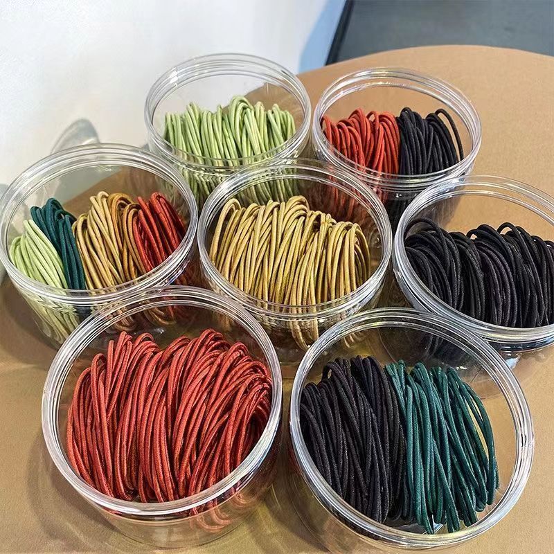 Round elastic rope, rubber band, 2mm*2m, core elastic rope, DIY accessory, hair accessory, braided rope material, colorful rubber band elastic band Application Scenario