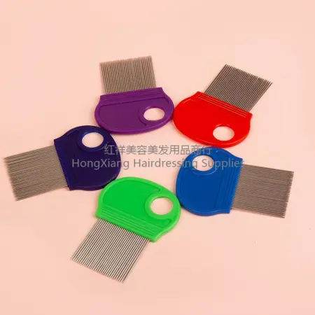 Wholesale of universal pet supplies for cats and dogs in stock: stainless steel long needle lice and flea removal combs, pet needle combs