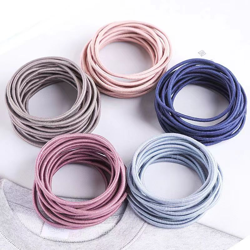 Round elastic rope, rubber band, 2mm*2m, core elastic rope, DIY accessory, hair accessory, braided rope material, colorful rubber band elastic band Item Picture