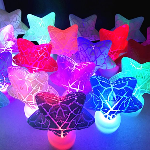 LED电子发光彩色星星爱心云朵生日礼物派对用品儿童蛋糕烘培装饰摆件求婚婚庆圣诞节详情图5