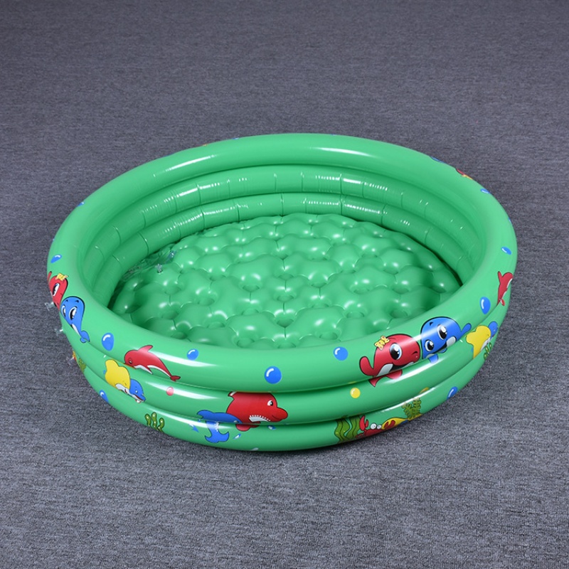 儿童充气水池90cm120cm150印花PVC水池充气玩具三环圆形水池详情图4