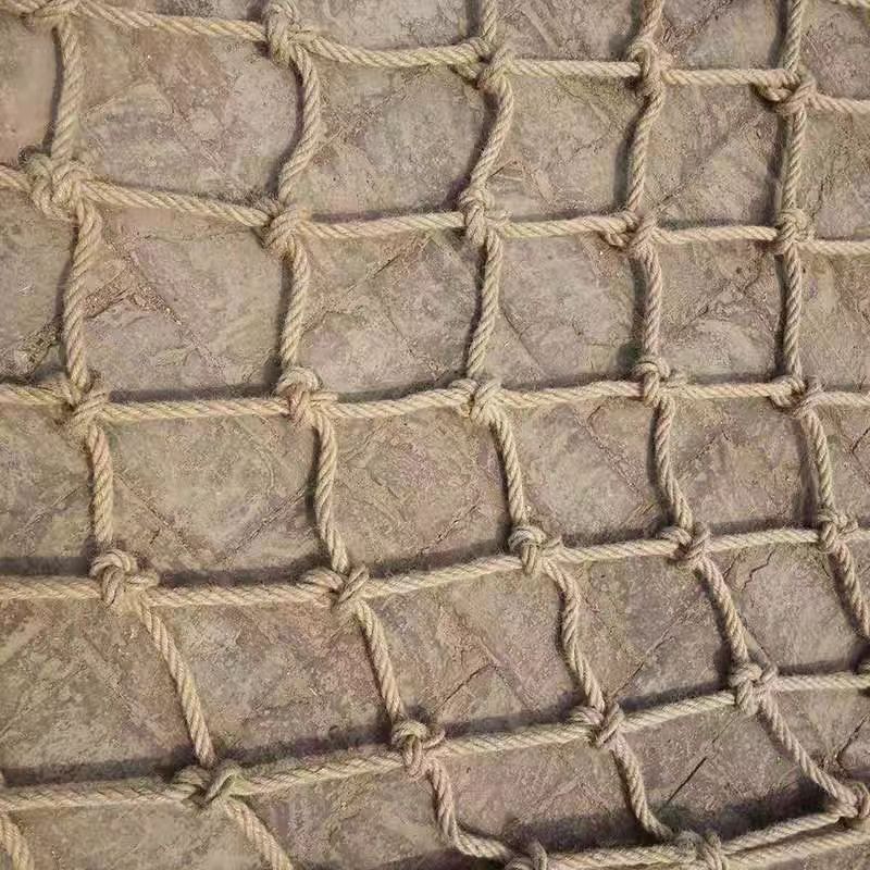 Wall creative decoration, hanging net, hemp rope grid, photo wall, fishing net 1*1m, net rope 0.4cm, thick 15cm, mesh hanging painting, wall hanging in ins style Specification image