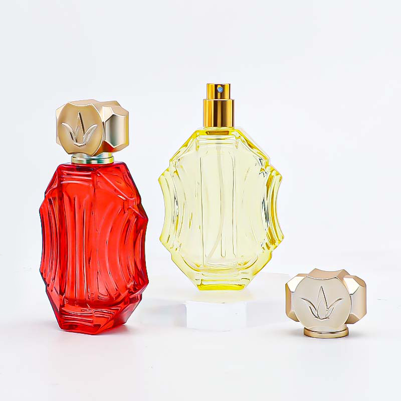 Factory wholesale spray perfume bottles, high-end spray-colored glass bottles, repackaged spray empty bottles, press perfume bottles Specification image