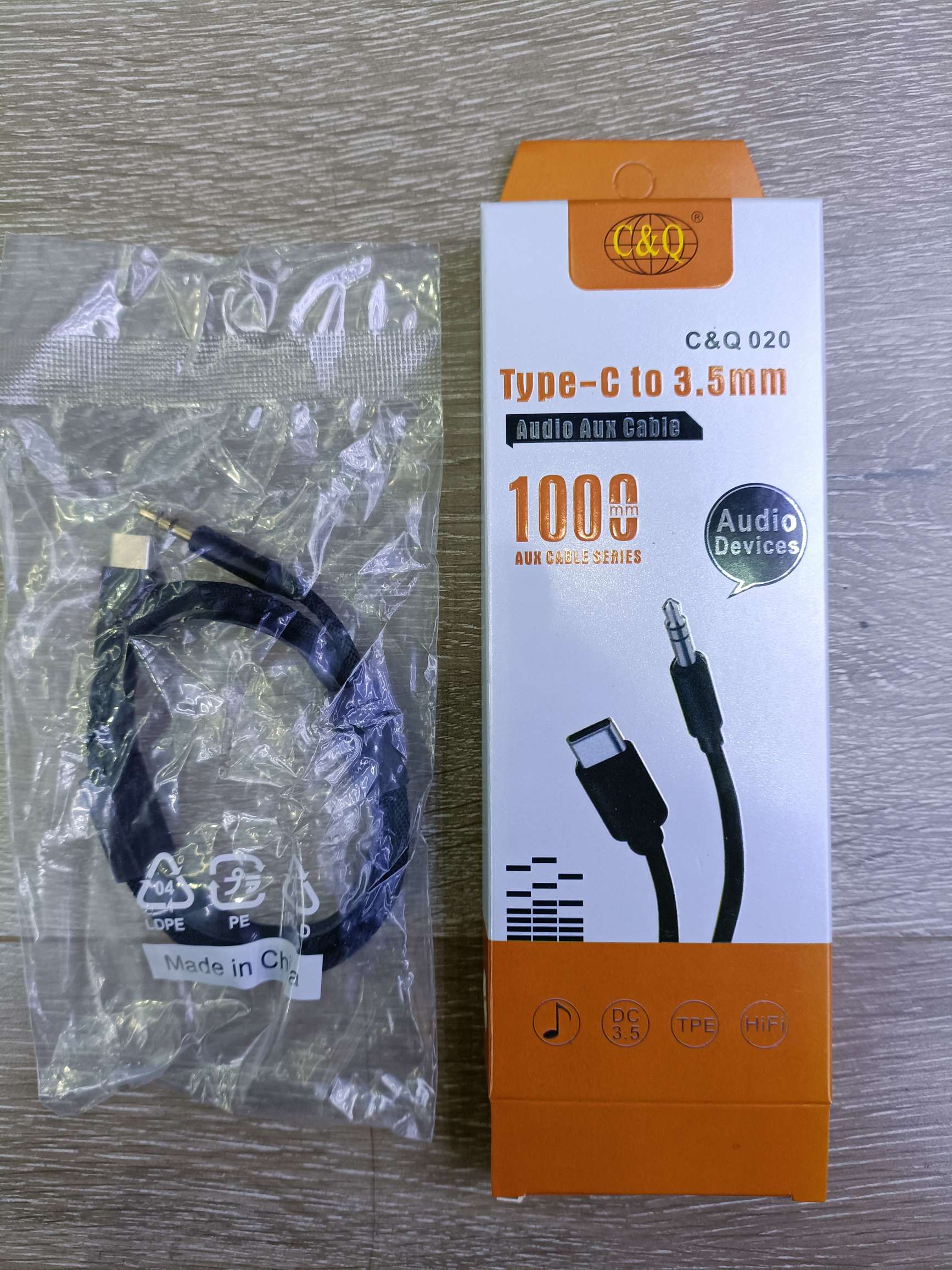 Type-C接口3.5mm音频线 车载音频线 C&Q 020/002