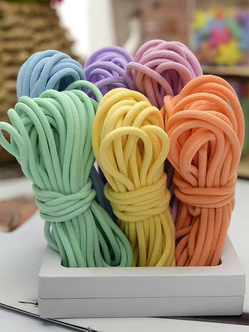 High-elasticity 3mm*2m thick candy diy material for children and adults' hair bands and hair ties