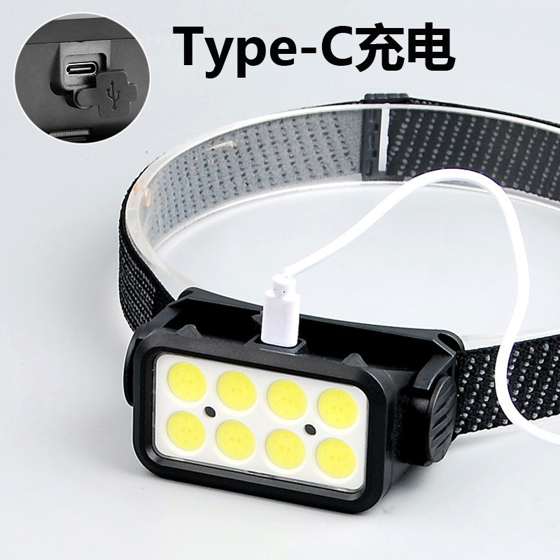 K353USB Charging Smart hand-waving Sensor Headlamp, COB cycling headlamp, Outdoor Camping lamp, miner's lamp, repair headlamp, camping lamp, fishing lamp details Picture