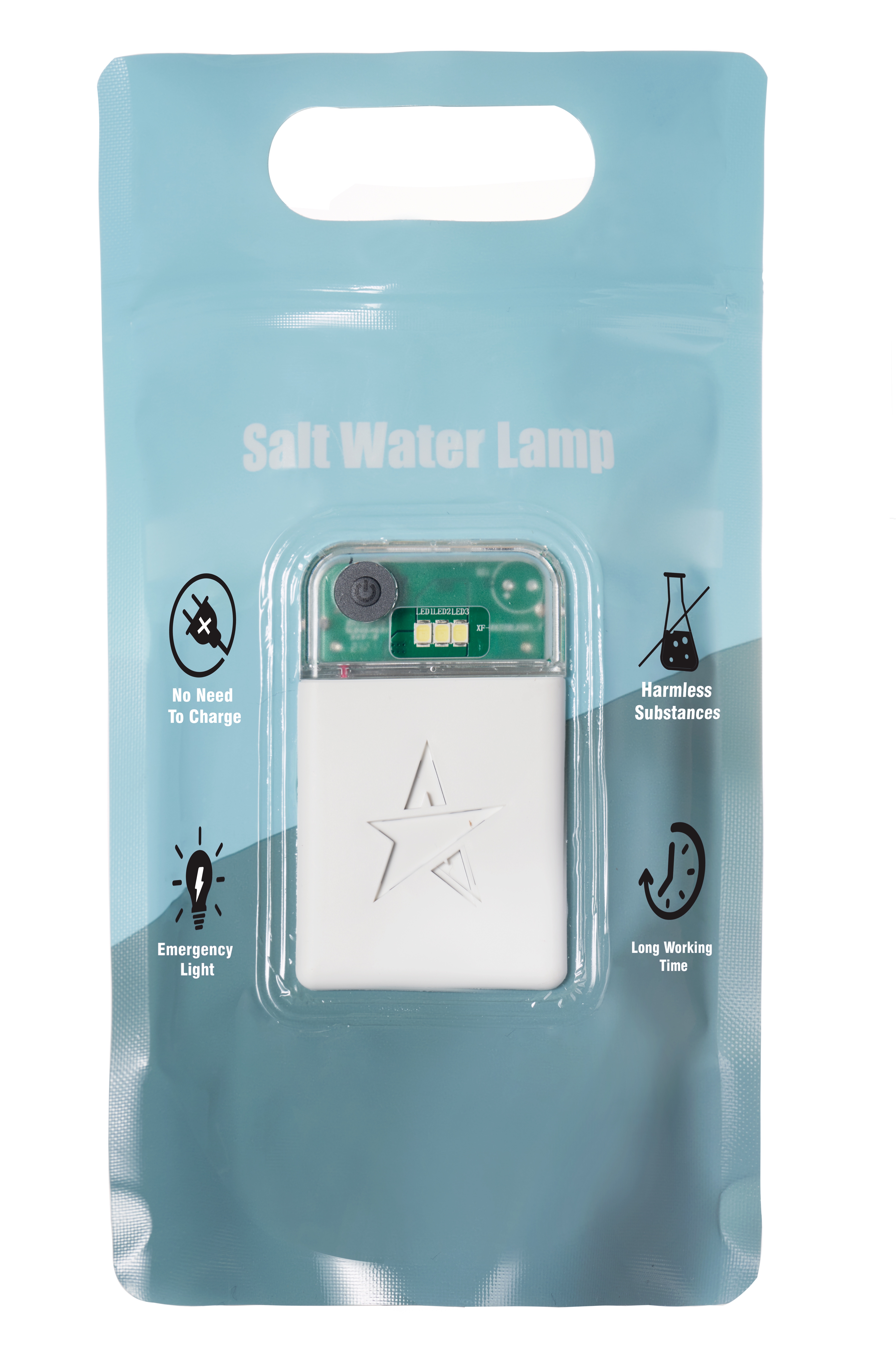 Explore new light sources: new energy portable salt water lamp