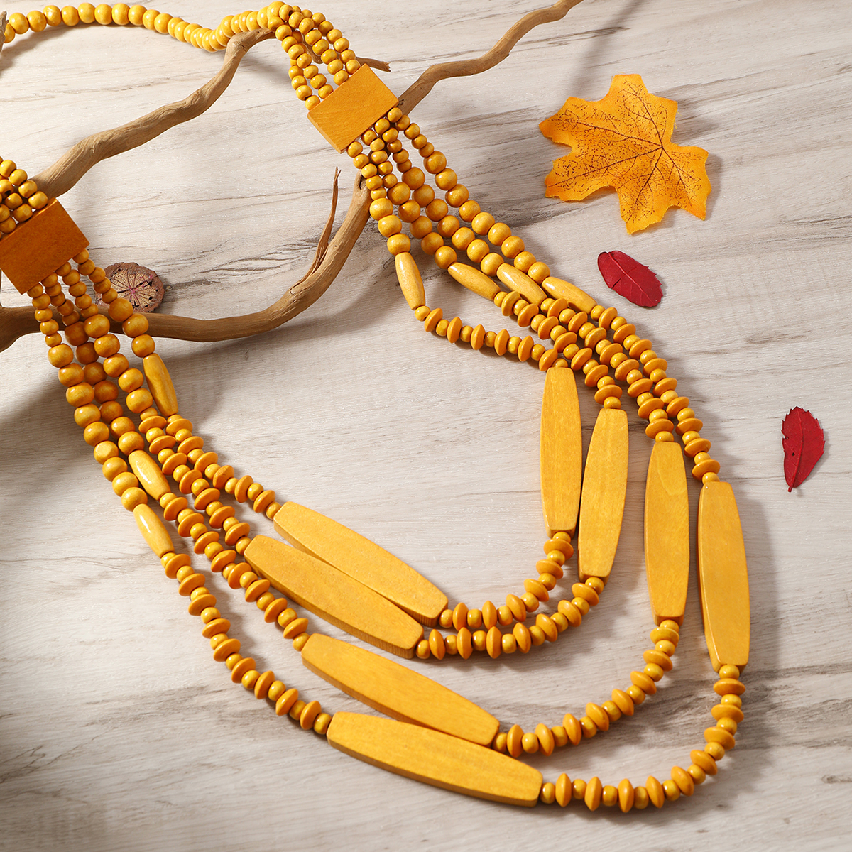 Bohemian Multi-Layered Beaded Long Fashion Exaggeration Necklace