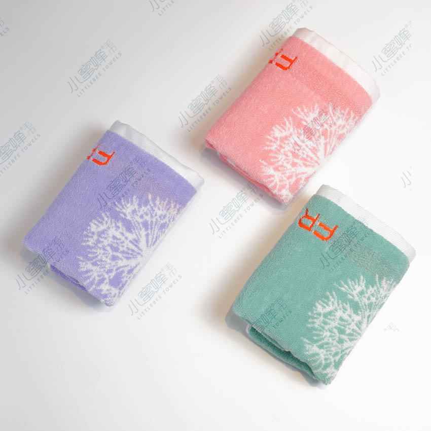 Little Bee Towel Strand Jacquard Adult Face Towel Little Bee Towel No. : 518 Item Picture