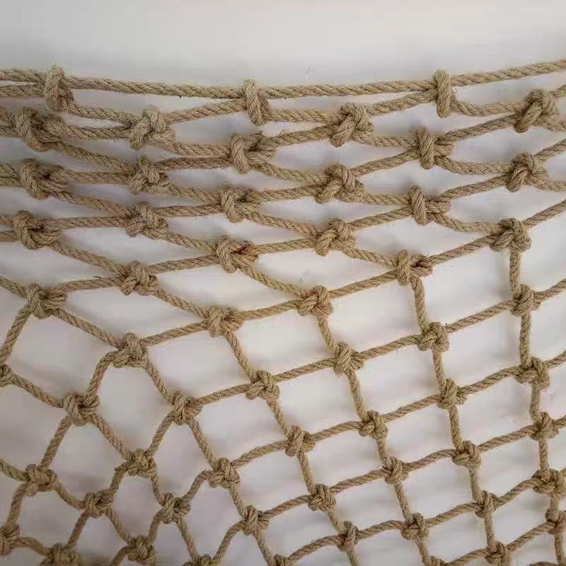 Wall creative decoration, hanging net, hemp rope grid, photo wall, fishing net 1*1m, net rope 0.4cm, thick 12cm, mesh hanging painting, wall hanging in ins style Item Picture