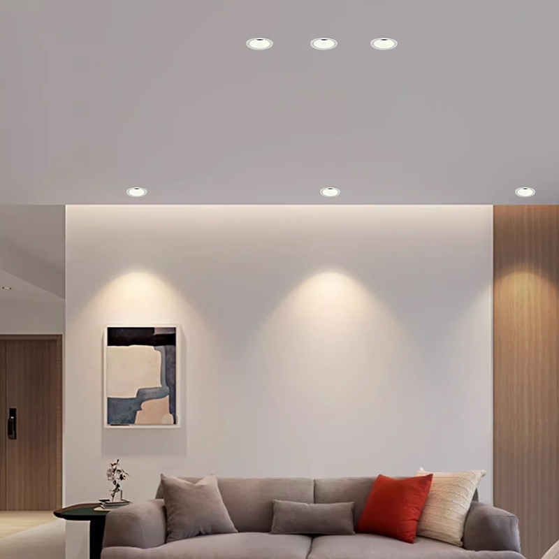 Downlights, spotlights, 7W, 10W downlights, energy-saving lamps, strobe lights, commercial lighting, home decoration, commercial decoration, no main light Application Scenario