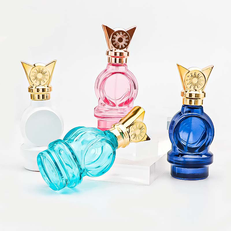 Factory wholesale spray perfume bottles, high-end spray-colored glass bottles, repackaged spray bottles, and pressed perfume bottles details Picture