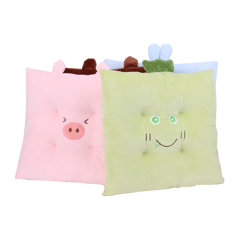 Cartoon cute animal four-hole seat cushion, Kanglewu PP cotton seat cushion for warmth and cotton filling, custom-made pic 4