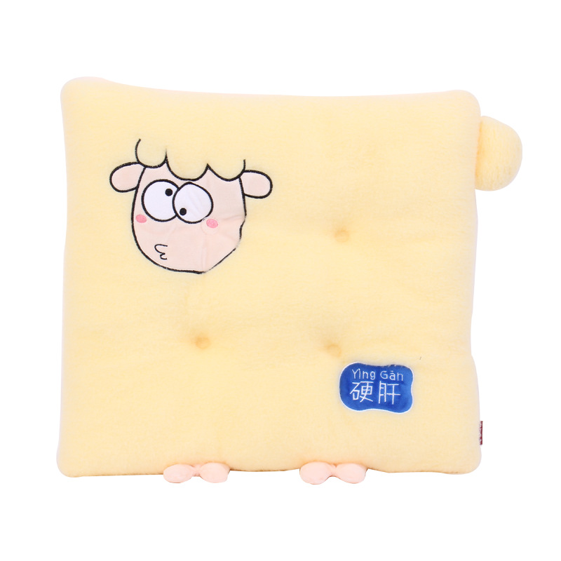 Cartoon cute animal little lamb cushion, Kanglewu Baole fleece cushion, warm and cotton-filled, custom-made pic 9