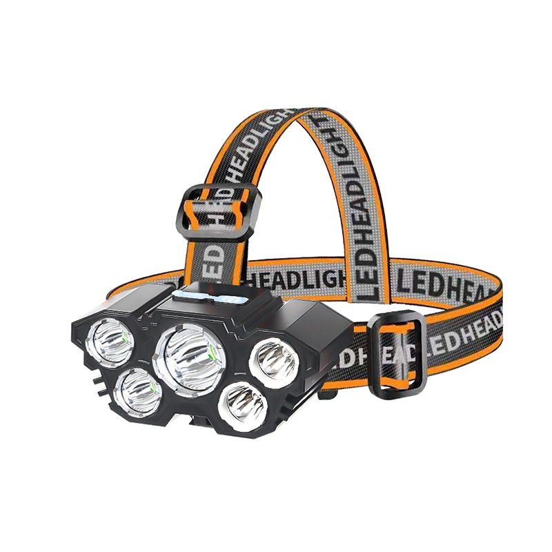 LED strong headlight, USB charging fishing headlight, head-mounted flashlight, long-range searchlight, miner's lamp, work light, portable head-mounted emergency light, bicycle headlight, outdoor night running headlight Item Picture
