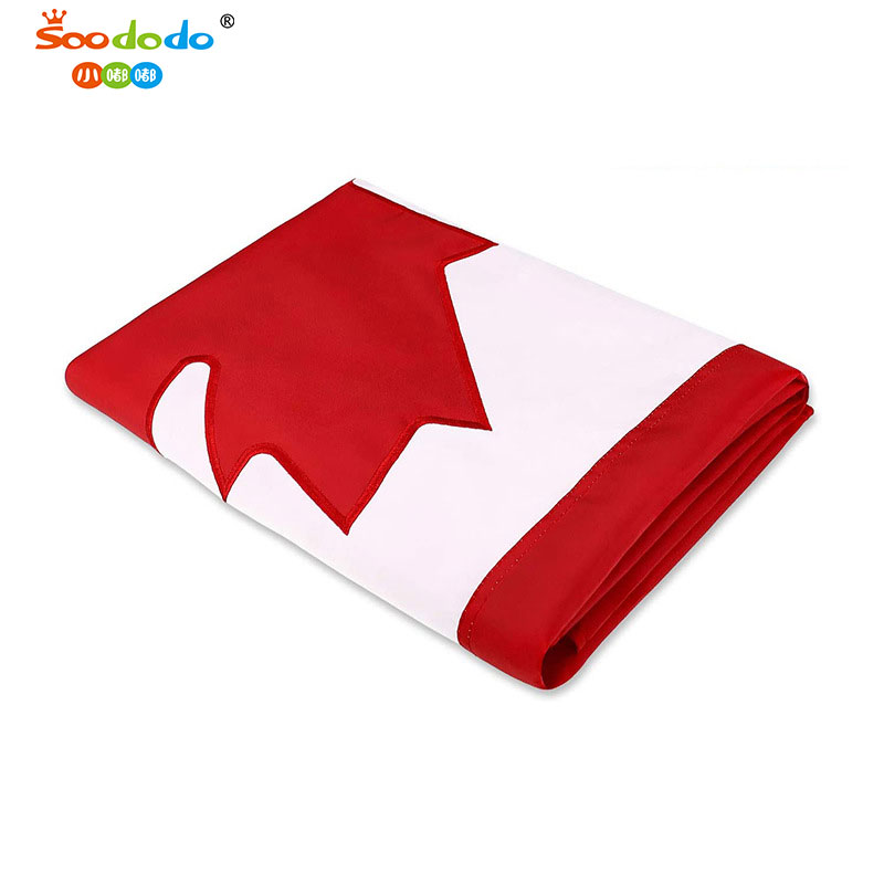 小嘟嘟XDSQ-CF-CA跨境专供90*150cm加拿大刺绣国旗 210D牛津布加拿大国旗详情图5