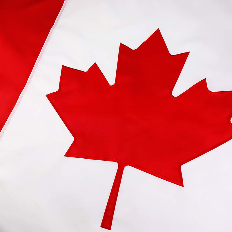 小嘟嘟XDSQ-CF-CA跨境专供90*150cm加拿大刺绣国旗 210D牛津布加拿大国旗详情2