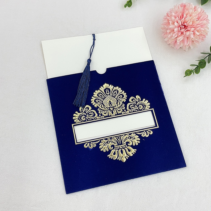 New African Central And Eastern European Style Elegant Hot Stamping Flocking Wedding Invitation Thank You Invitation Card Manufacturers Direct Sales Specification drawing