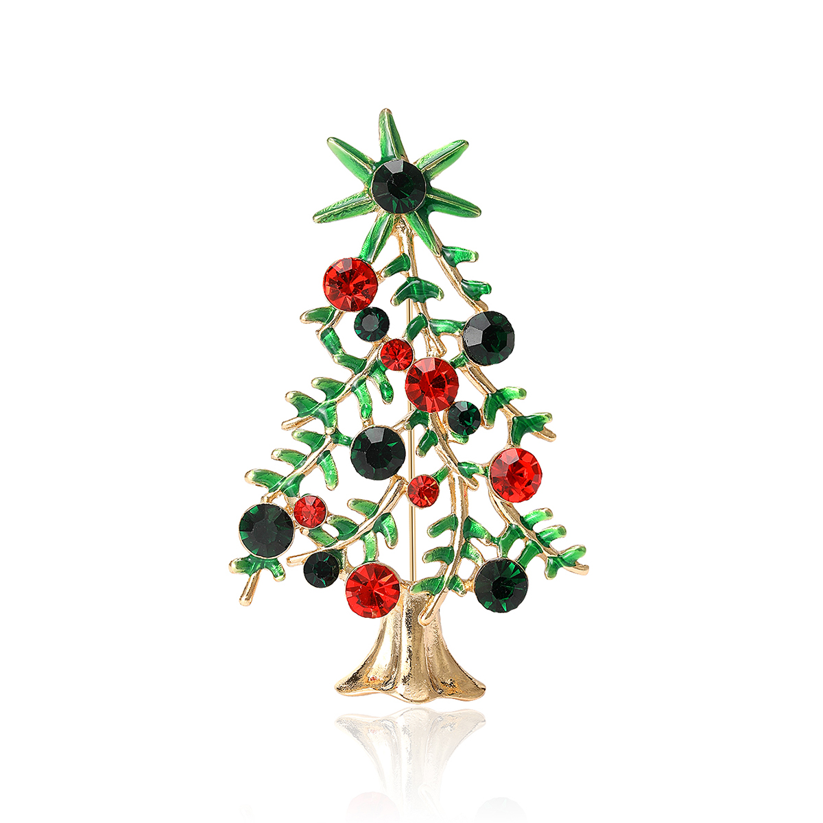 The 2024 women's new alloy rhinestone Christmas series classic high-end brooch and retro brooch Item Picture