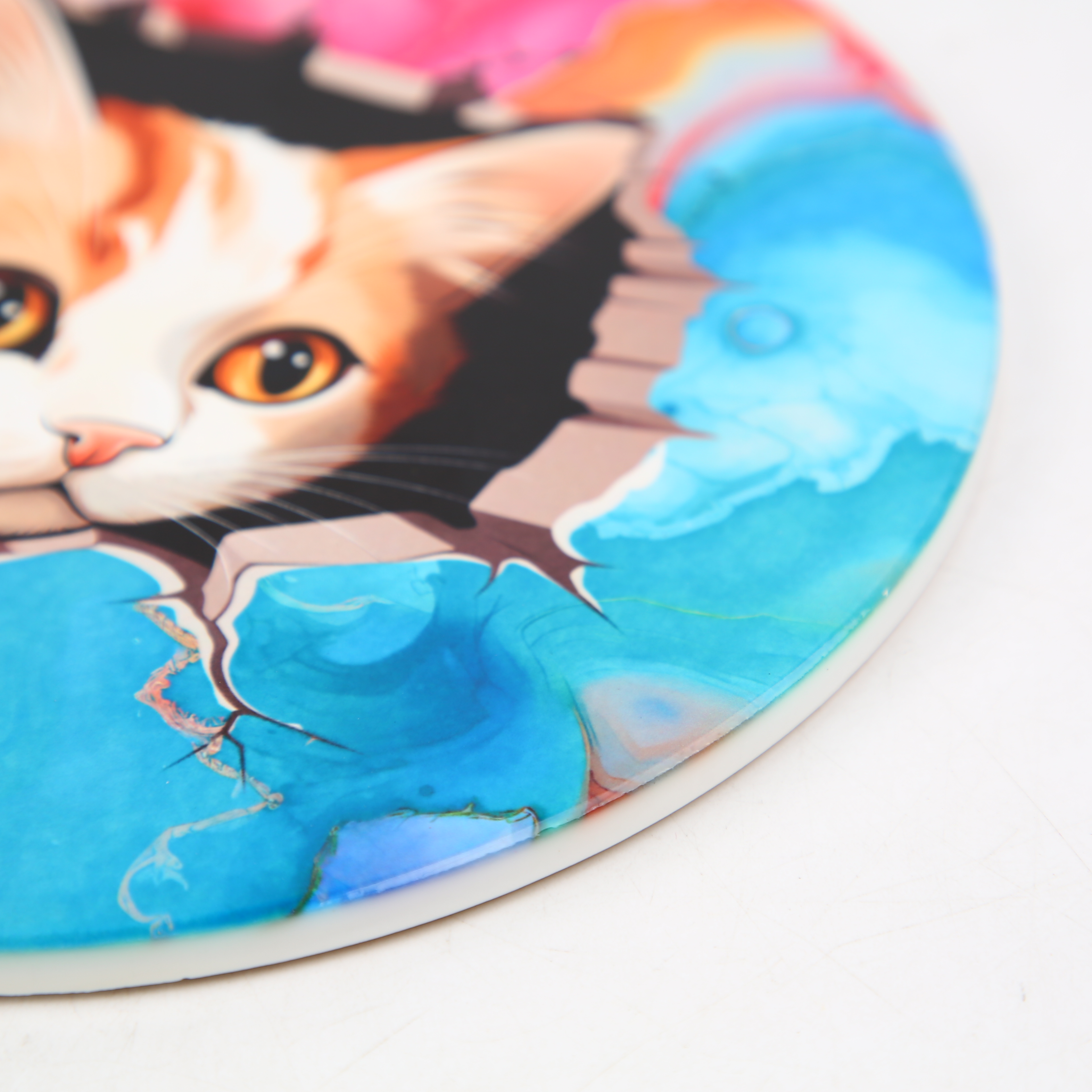 Printed Bamboo Mat Heat Insulation Mat Cartoon Bamboo Mat Bamboo Mat Bowl Mat Casserole Mat Anti-Scalding Table Mat Cup Mat Bamboo Crafts details Picture