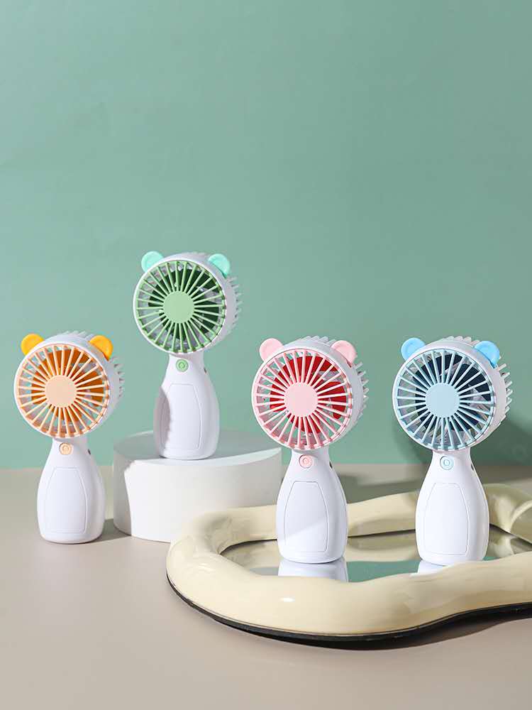 2024新品迷你usb充电水果花朵国潮卡通款便捷式小风扇