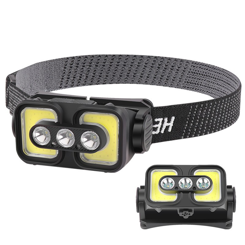K361USB Charging Smart Wave Sensor Headlamp, COB cycling headlamp, Outdoor Camping lamp, miner's lamp, repair headlamp, camping lamp, Fishing lamp details Picture