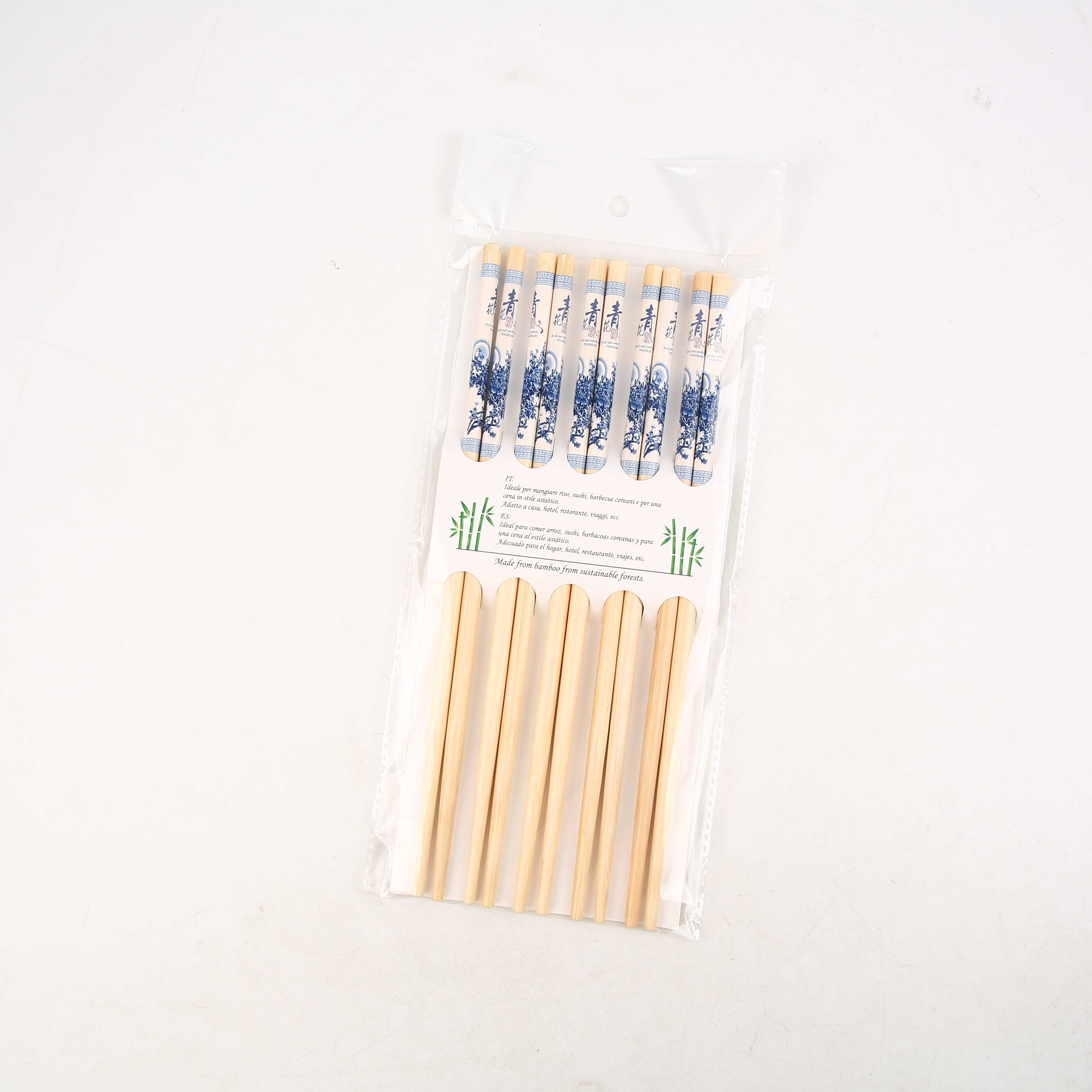 Natural Bamboo Chopsticks Set Exquisite Durable Can Be Customized A Package Of Five Double Factory Direct Sales
