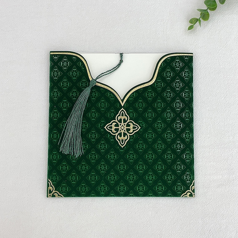 Manufacturers Direct Spot Custom African Central And Eastern European Hot Stamping Card Flocking Wedding Invitation Thank You Invitation Card Invitation Card With Envelope details Picture