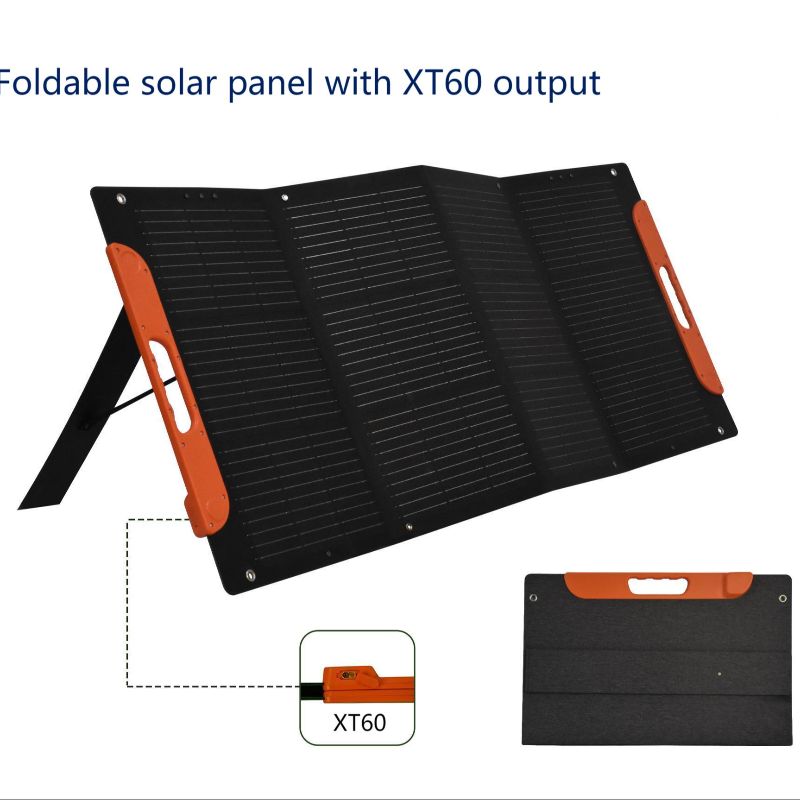 200W折叠式太阳能充电器面板一体层压移动电源包