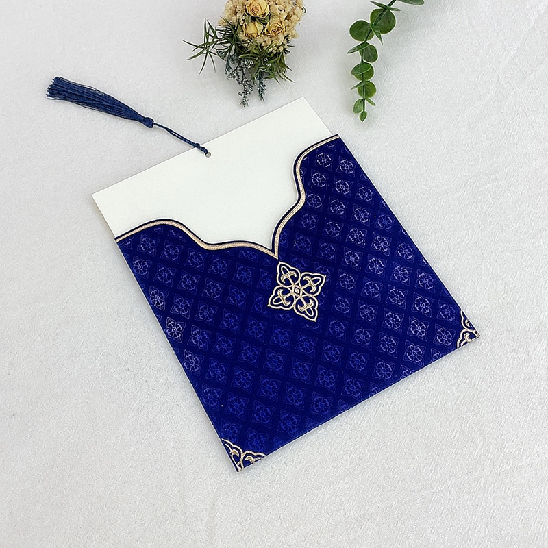 Manufacturers Direct Spot Custom African Central And Eastern European Hot Stamping Card Flocking Wedding Invitation Thank You Invitation Card Invitation Card With Envelope Item Picture