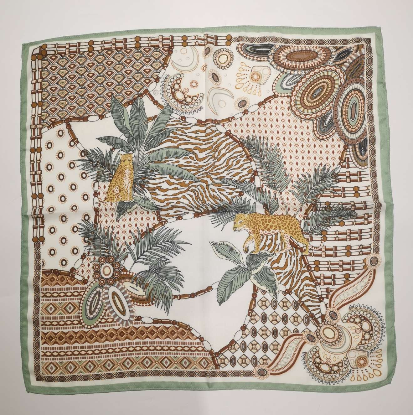 Silk Scarf Women's Senior Sense Of High-Grade Ladies All The New Scarf Bib Small Square Scarf 70*70 undefined