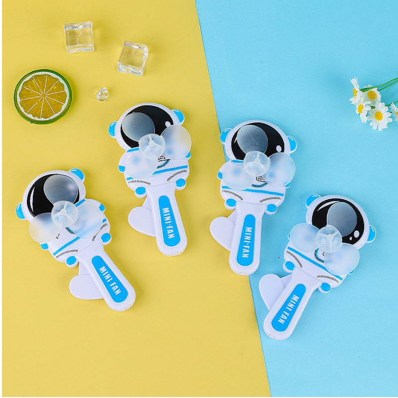 夏季手压风扇学生奖品礼物手持扇子儿童迷你宇航员小风扇产品图