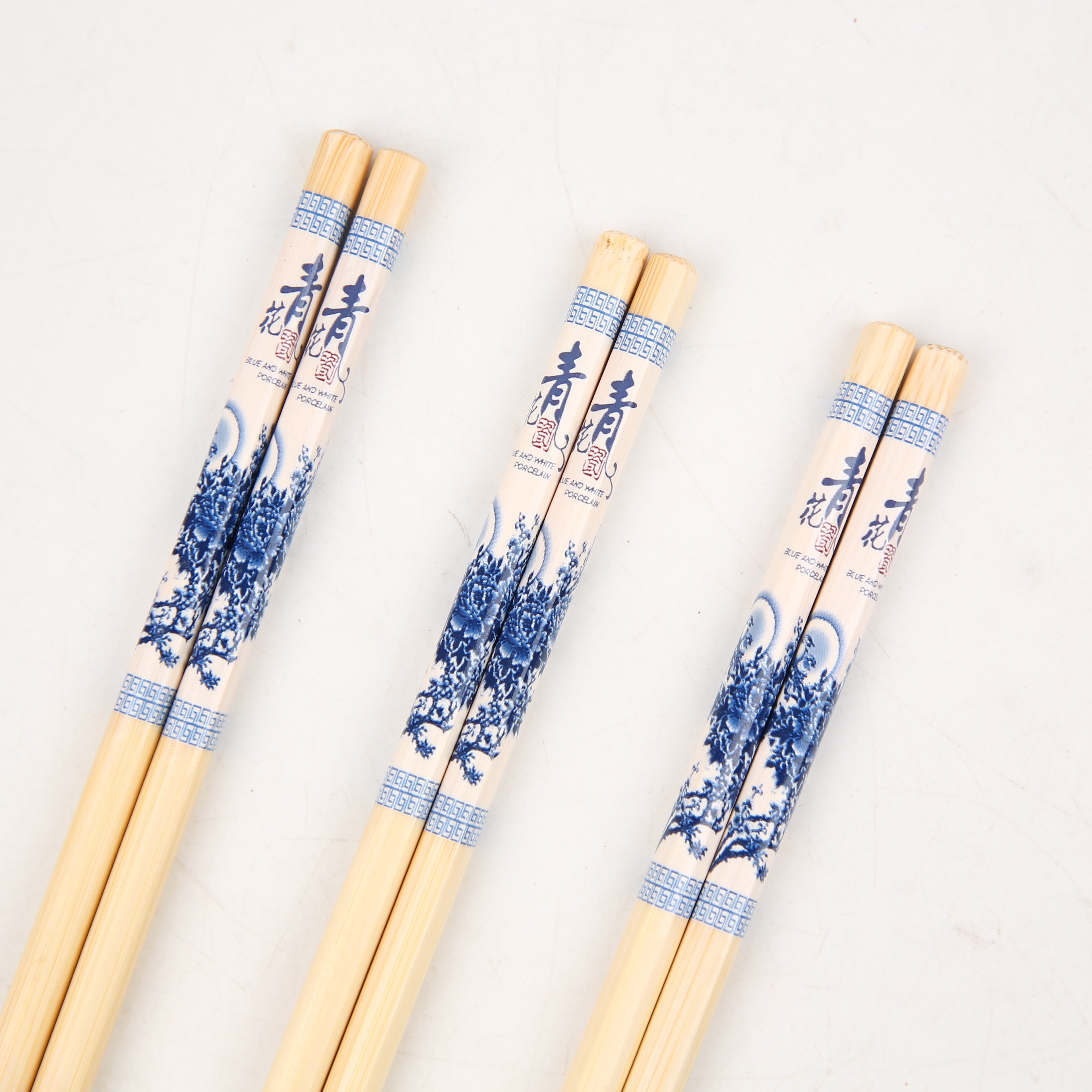 Natural Bamboo Chopsticks Set Exquisite Durable Can Be Customized A Package Of Five Double Factory Direct Sales Specification drawing