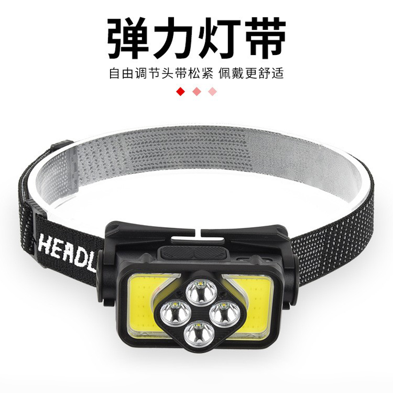 K363USB Charging Smart Wave Sensor Headlamp, COB cycling headlamp, Outdoor Camping lamp, miner's lamp, repair headlamp, camping lamp, Fishing lamp Specification image