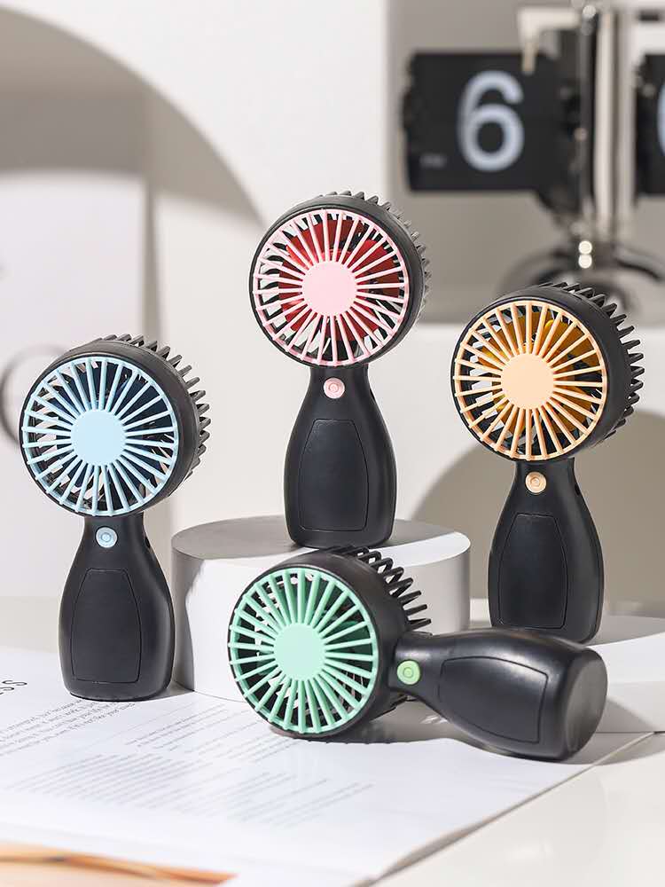 新款迷你手持小风扇 户外便携充电USB小型台式电扇学生桌面风扇图