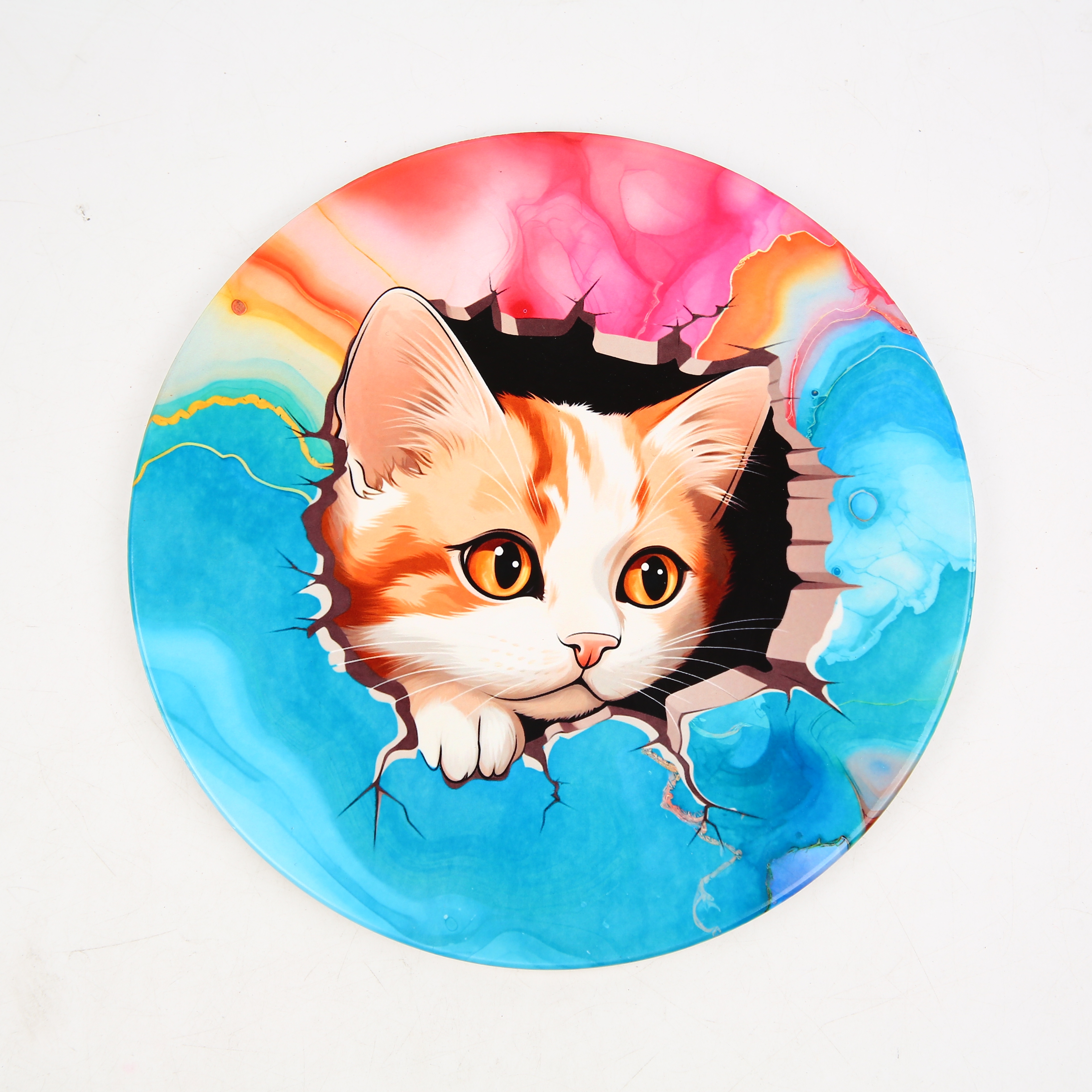 Printed Bamboo Mat Heat Insulation Mat Cartoon Bamboo Mat Bamboo Mat Bowl Mat Casserole Mat Anti-Scalding Table Mat Cup Mat Bamboo Crafts